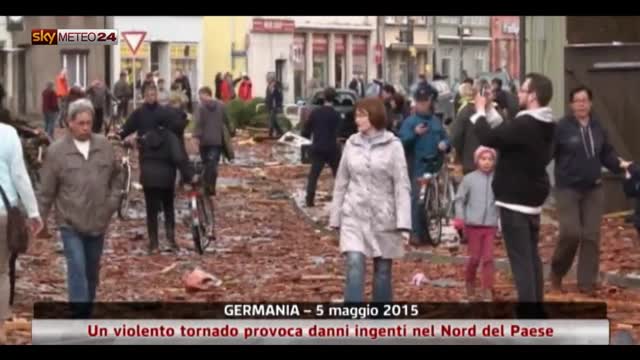 Germania, violento tornado provoca danni ingenti al Nord