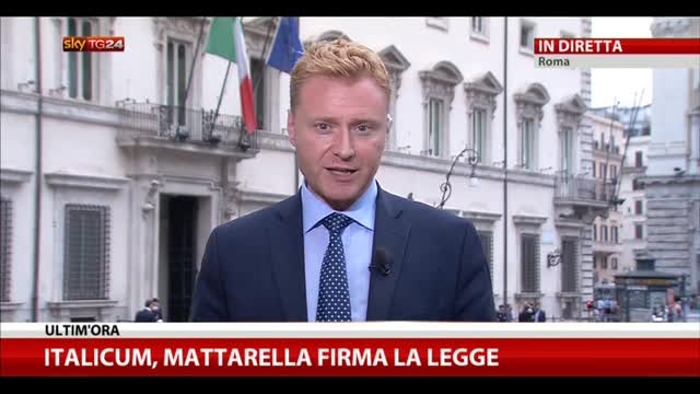 Italicum, Mattarella firma la legge