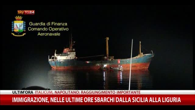 Immigrazione, nelle ultime ore sbarchi da Sicilia a Liguria