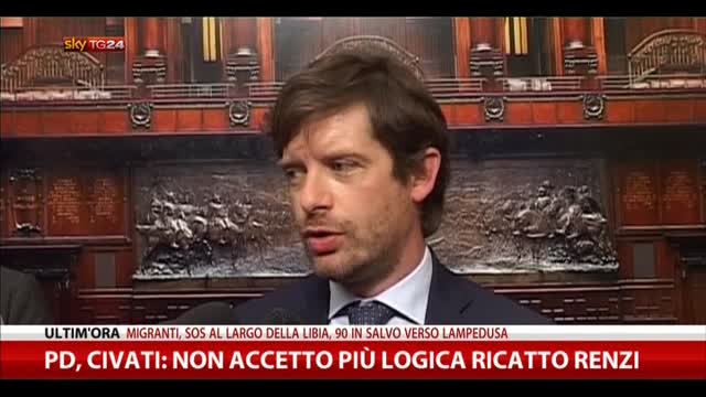 PD, Civati: "Non accetto più la logica del ricatto di Renzi"