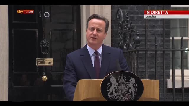 Elezioni UK, Cameron: dobbiamo lavorare insieme
