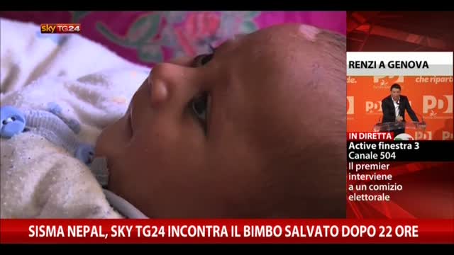 Nepal, SkyTG24 incontra il bimbo salvato dopo 22 ore