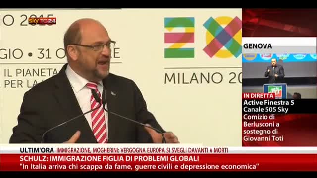 Schulz: "Immigrazione figlia di problemi globali"
