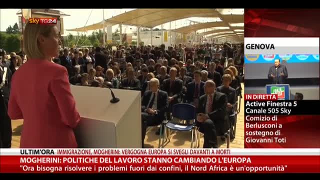 Mogherini: "Politiche del lavoro stanno cambiando l'Europa"