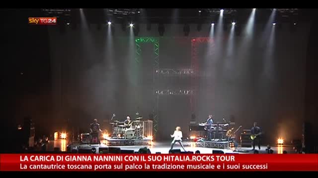 La carica di Gianna Nannini con il suo Hitalia.Rocks Tour