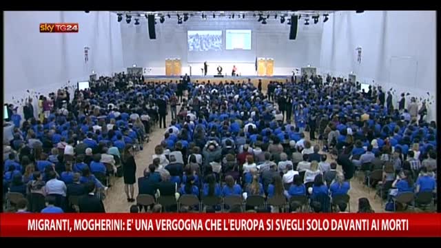 Migranti, Mogherini: Vergogna UE sveglia solo davanti morti