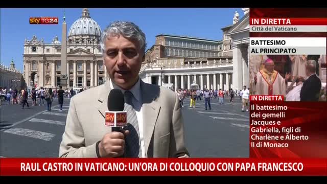 Vaticano, Raul Castro un'ora di colloquio con il papa
