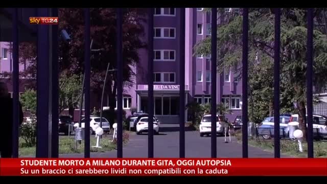 Studente morto a Milano durante gita, oggi autopsia