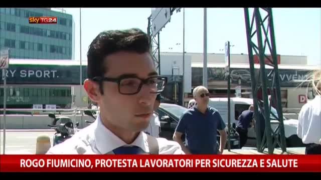 Rogo Fiumicino, protesta lavoratori per sicurezza e salute