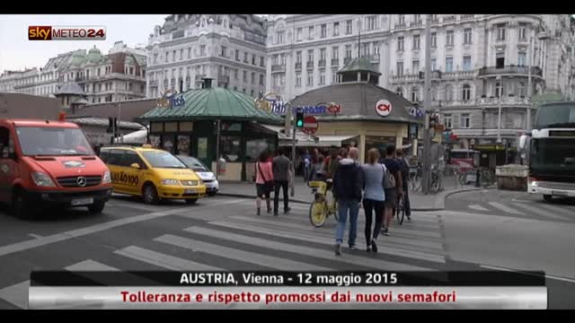Vienna, tolleranza e rispetto promossi dai nuovi semafori