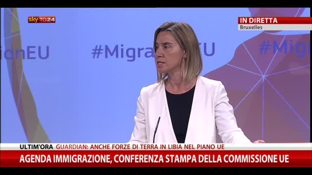 Immigrazione, Mogherini: "UE ha finalmente capito l'urgenza"