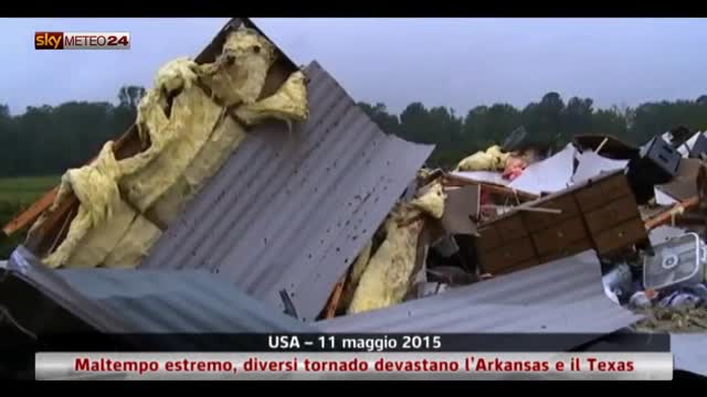 Maltempo, diversi tornado devastano l’Arkansas e il Texas