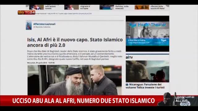 Ucciso Abu Ala Al Afri, numero due Stato Islamico