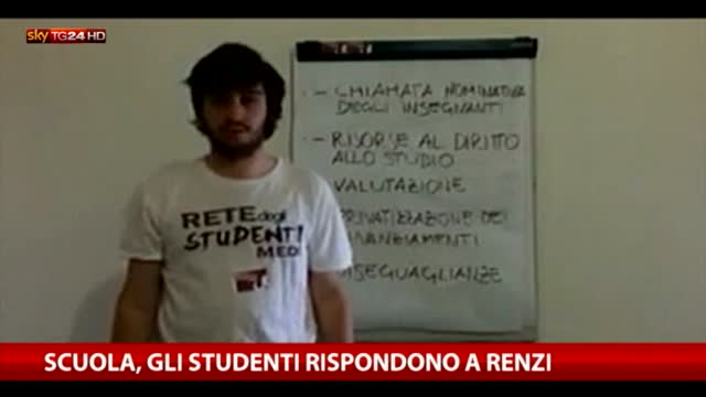 Scuola, la risposta degli studenti a Renzi