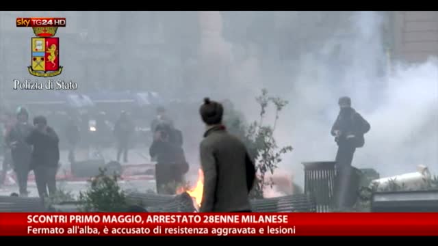Scontri primo maggio, arrestato 28enne di Milano 