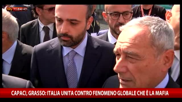 Capaci, Grasso: "Italia unita contro la mafia"