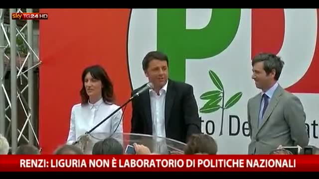 Renzi: "In Liguria non ci si occupa dei giochini romani"