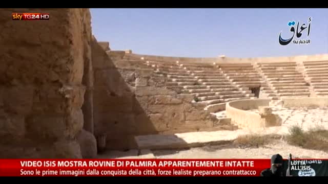 Video Isis mostra le rovine di Palmira intatte