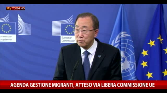 Ban Ki Moon: no ad affondare i barconi