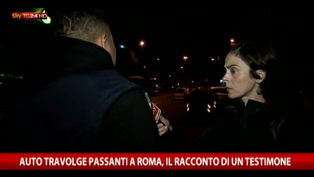 Roma: auto travolge passanti, il racconto di un testimone