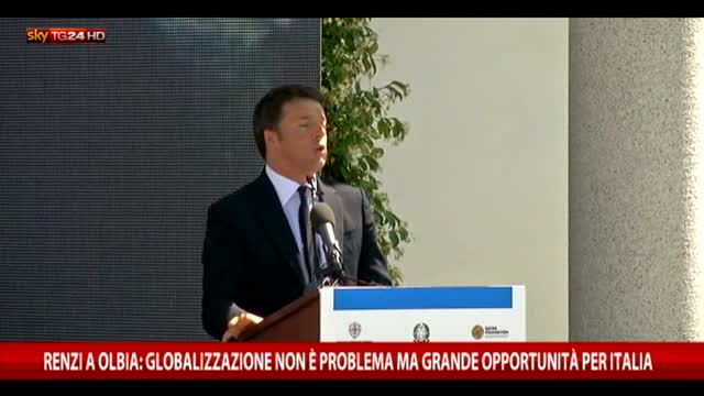 Renzi: globalizzazione non è problema ma grande opportunità