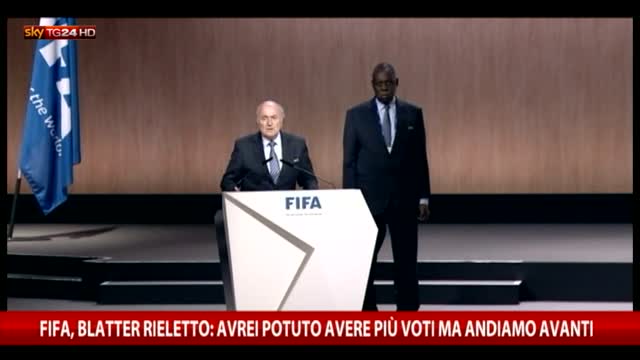 Fifa, Blatter rieletto: avrei potuto avere più voti