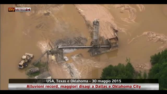Usa, piogge record causano alluvioni in Texas e Oklahoma