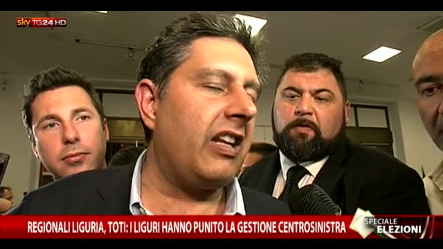 Toti: "Liguri hanno punito la gestione del centrosinistra"