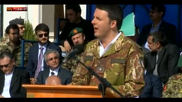 L'intervento di Matteo Renzi in Afghanistan