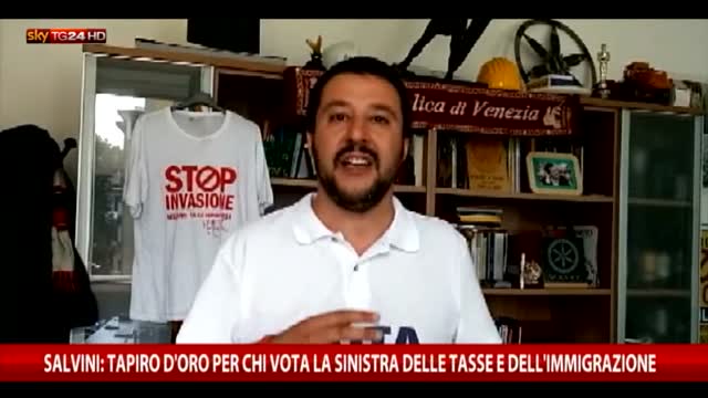 Salvini: tapiro a chi vota la sinistra 