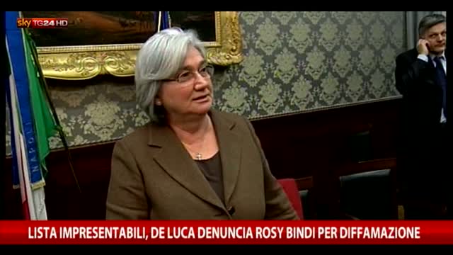 Impresentabili Campania, De Luca denuncia Rosy Bindi