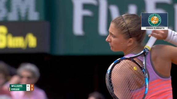 Roland Garros, Serena Williams elimina Sara Errani ai quarti