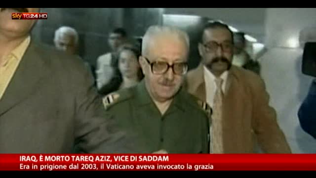 Iraq, morto Tareq Aziz, vice di Saddam Hussein
