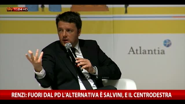 Renzi: "Serve riflessione ma fuori dal Pd c'è Salvini"