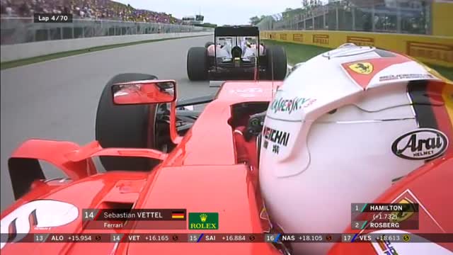 Vettel prova la rimonta: il sorpasso su Alonso al 5° giro