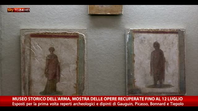In mostra a Roma le opere recuperate dall'Arma