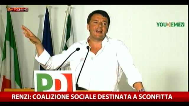 Renzi: coalizione di Landini destinata a sconfitta 