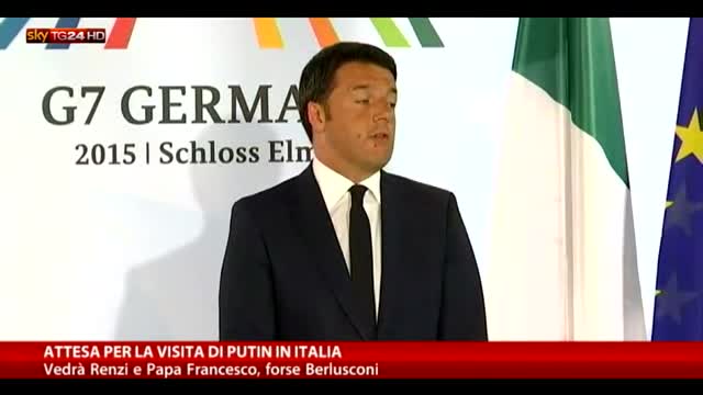 Domani Putin in Italia: vedrà Renzi e il Pontefice