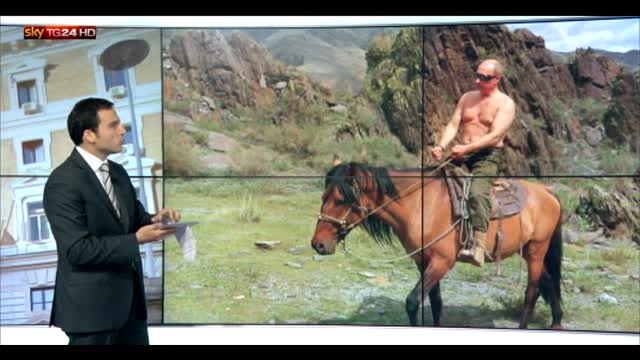 A cavallo o pilotando un aereo, i mille volti di Putin