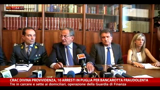 Crac Divina Provvidenza, 10 arresti 