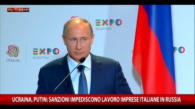 Putin: sanzioni impediscono il lavoro delle imprese italiane