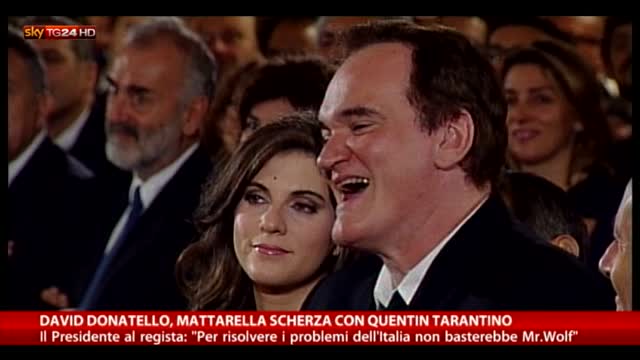 Mattarella a Tarantino: Contro crisi non basterebbe Mr.Wolf