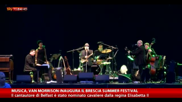 Musica, Van Morrison ha aperto il Brescia Summer Festival