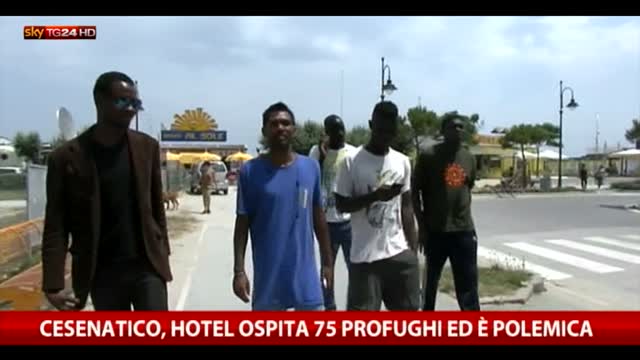 Cesenatico, 75 profughi ospitati in hotel