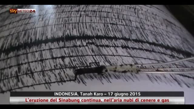 Eruzione del vulcano Sinabung in Indonesia