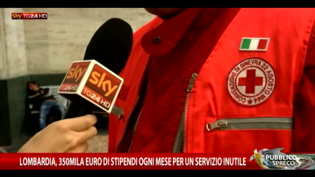 Sprechi, pasticcio dipendenti Croce Rossa in Lombardia