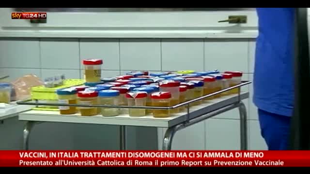 Vaccini, in Italia trattamenti disomogenei