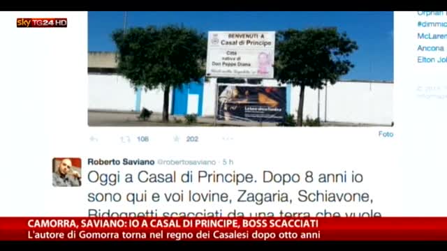 Saviano torna a Casal di Principe: "Io qui, boss scacciati"