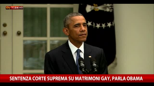 Usa, via libera a nozze gay. Obama: conquista straordinaria