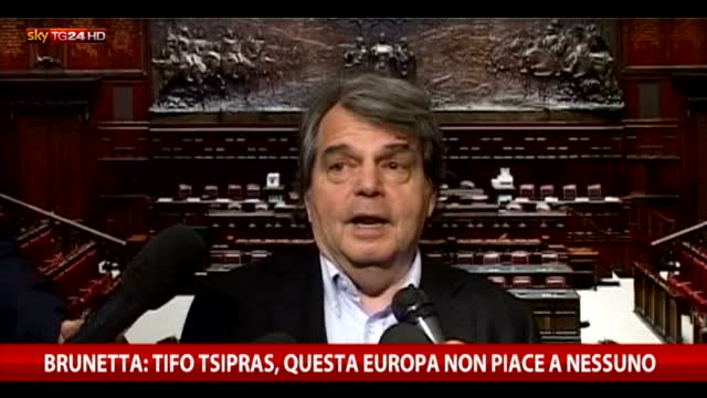 Grecia, Brunetta a Sky TG24: io tifo Tsipras